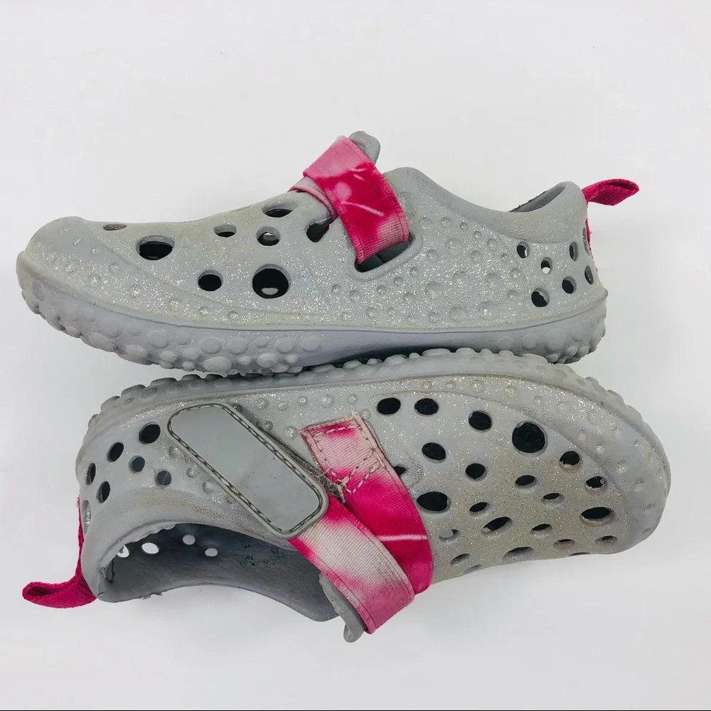 Western Chief Eva Glitter Slip-on Water Shoes 7/8T - Picture 9 of 13